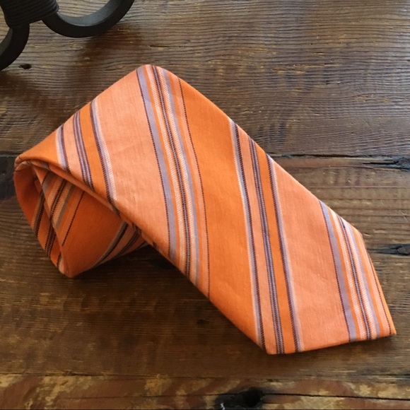 NWOT David Donahue Tie Linen/Silk Blend - Picture 2 of 8